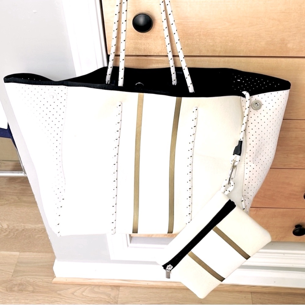 Neoprene Tote with matching detachable wallet